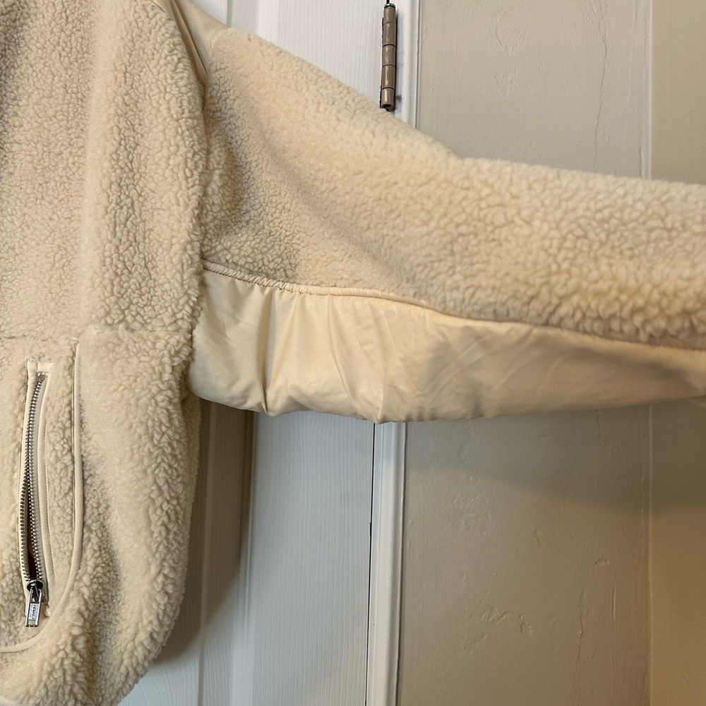 Madewell Cream Sherpa Jacket - Picture 3 of 5